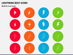 Lightning Bolt Icons PPT Slide 1