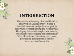 Death Anniversary of Alfred Nobel PPT Slide 4