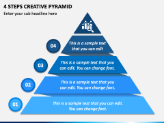4 Steps Creative Pyramid PPT Slide 2