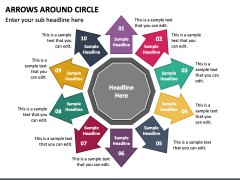 Arrows Around Circle PPT Slide 2