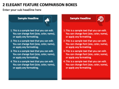 2 Elegant Feature Comparison Boxes PPT Slide 2