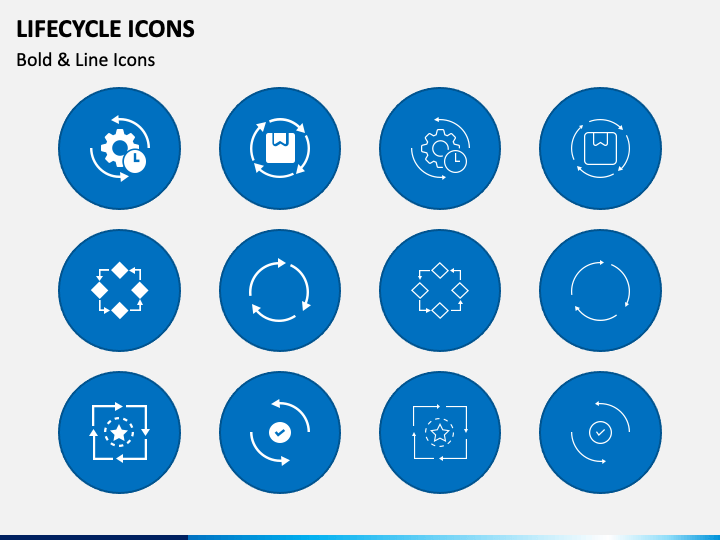 Lifecycle Icons PowerPoint Template and Google Slides Theme