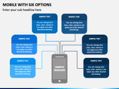 Mobile with Six Options PPT Slide 1