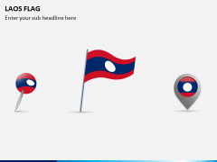 Laos Flag PPT Slide 1