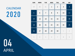 Calendar 2020 - Type 5 PPT Slide 5