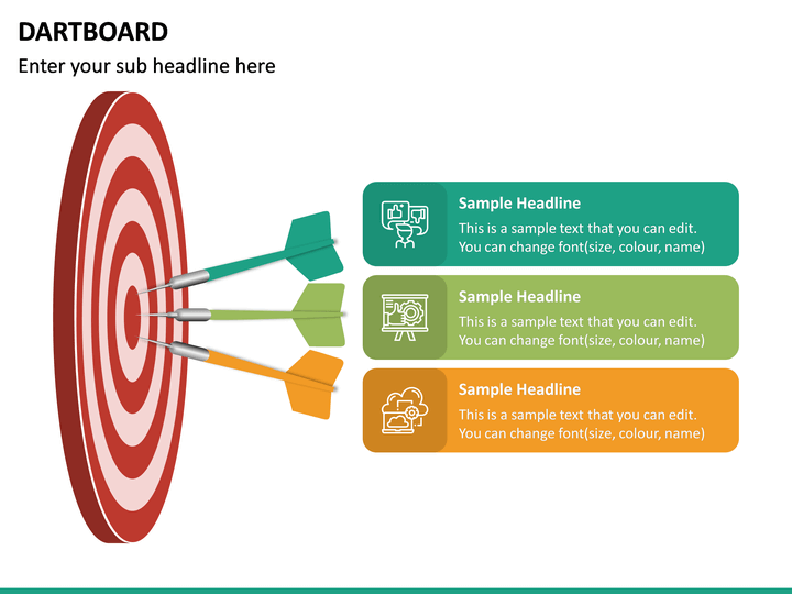 Dartboard PowerPoint and Google Slides Template - PPT Slides