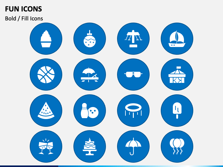 Fun Icons PowerPoint Template - PPT Slides