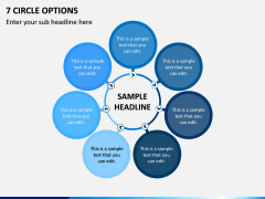 7 Circle Options PPT Slide 1