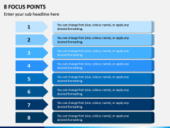 8 Focus Points PPT Slide 1