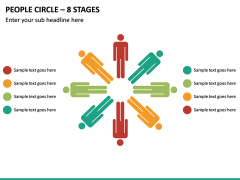 People Cirlce - 8 Stages PPT Slide 2