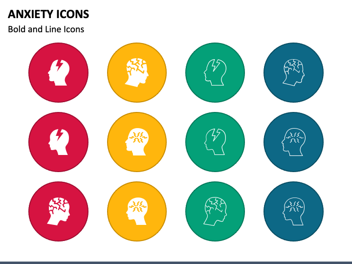 Anxiety Icons PPT Slide 1