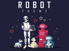 Free - Robot Theme for PowerPoint and Google Slides