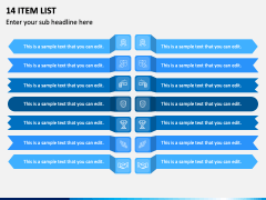 14 Item List PPT Slide 1