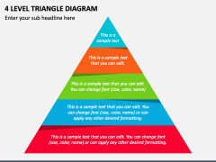 4 Level Triangle Diagram PPT Slide 1