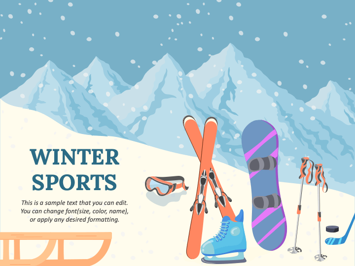 Winter Sports Theme PPT Slide 1