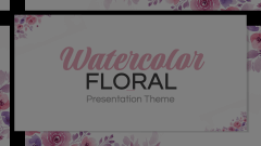 Watercolor Floral Theme Animated Presentation - SketchBubble