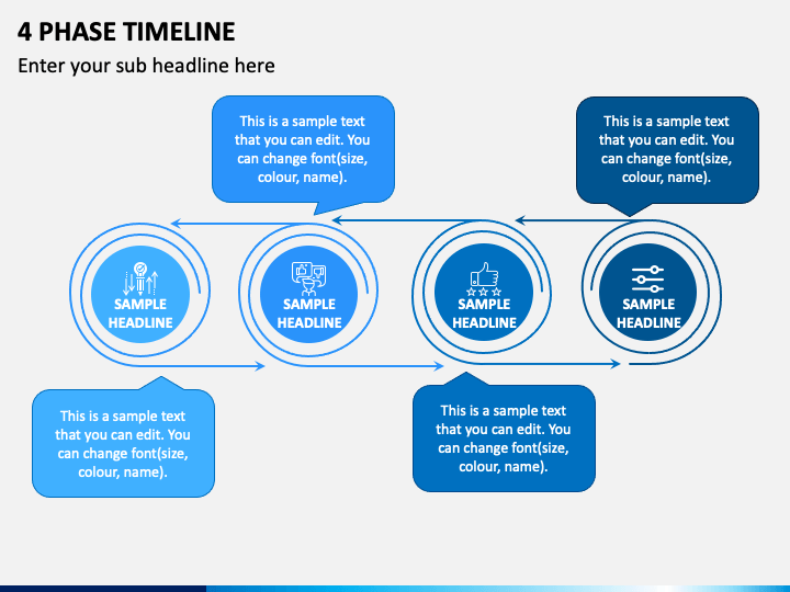 4 Phase Timeline PPT Slide 1