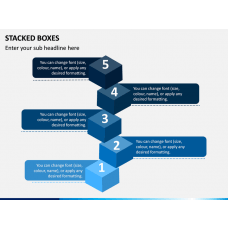 Stacked Arrows PowerPoint Template - PPT Slides