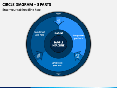 Circle Diagram - 3 Parts PPT Slide 1