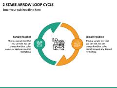 2 Stage Arrow Loop Cycle PPT Slide 2