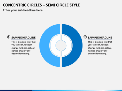 Concentric Circles – Semi Circle Style PPT Slide 1