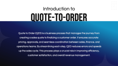 Quote to Order PPT Slide 2