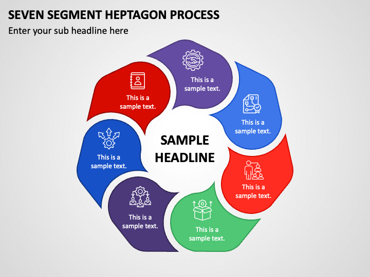 Seven Segment Heptagon Process PPT Slide 1