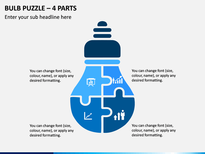 Bulb Puzzle - 4 Parts PPT Slide 1