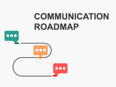 Communication Roadmap PowerPoint Template and Google Slides Theme