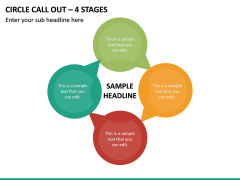 Circle Call Out - 4 Stages PPT Slide 2