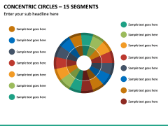 Concentric Circles – 15 Segments PPT Slide 2