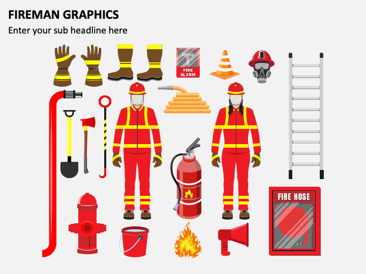 Fireman Graphics PPT Slide 1