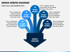 Merge Arrow Diagram PPT Slide 6