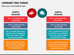 Compare Two Things PPT Slide 1