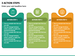 3 Action Steps PPT Slide 2