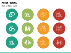 Arrest Icons PPT Slide 2