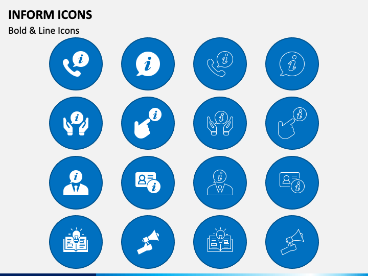 Inform Icons for PowerPoint and Google Slides - PPT Slides