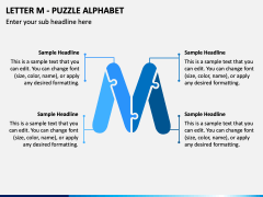 Letter M - Puzzle Alphabet PPT Slide 1