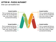 Letter M - Puzzle Alphabet PPT Slide 2