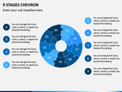 9 Stages Chevron PPT Slide 1