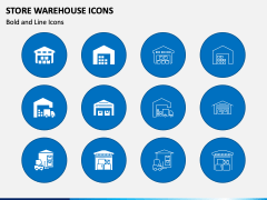 Store Warehouse Icons PPT Slide 2