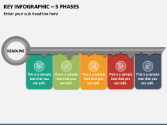 Key Infographic - 5 Phases PPT Slide 1