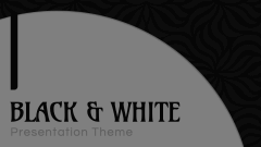 Black and White Presentation Theme Animated Presentation - SketchBubble