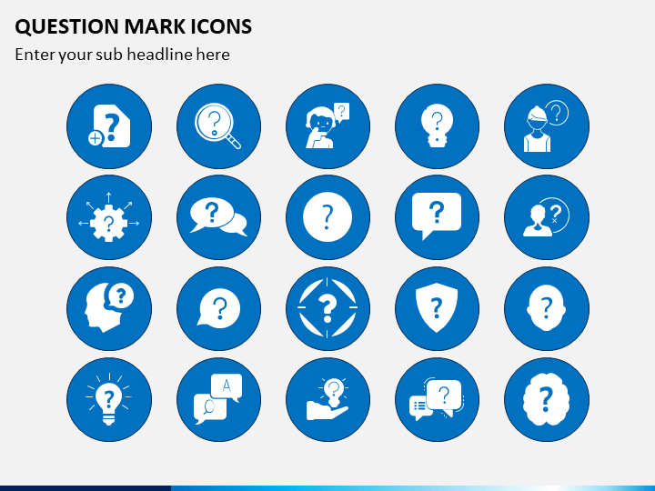 Question Icons PPT Slide 1