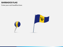 Barbados Flag PPT Slide 1