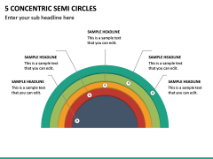 5 Concentric Semi Circles PPT Slide 2
