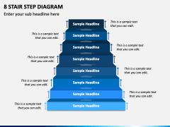 8 Stair Step Diagram PPT Slide 1