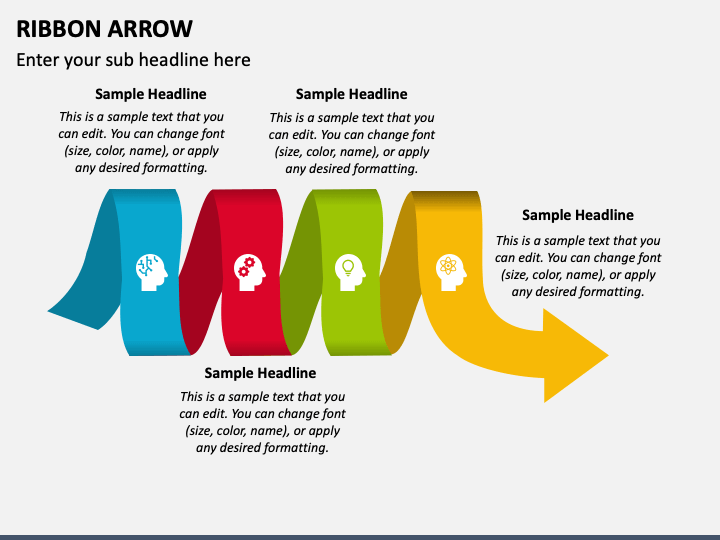 Ribbon Arrow PowerPoint Template and Google Slides Theme
