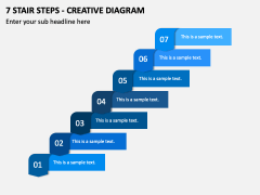 7 Stair Steps - Creative Diagram PPT Slide 2