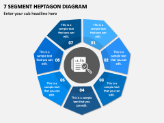 7 Segment Heptagon Diagram PPT Slide 2
